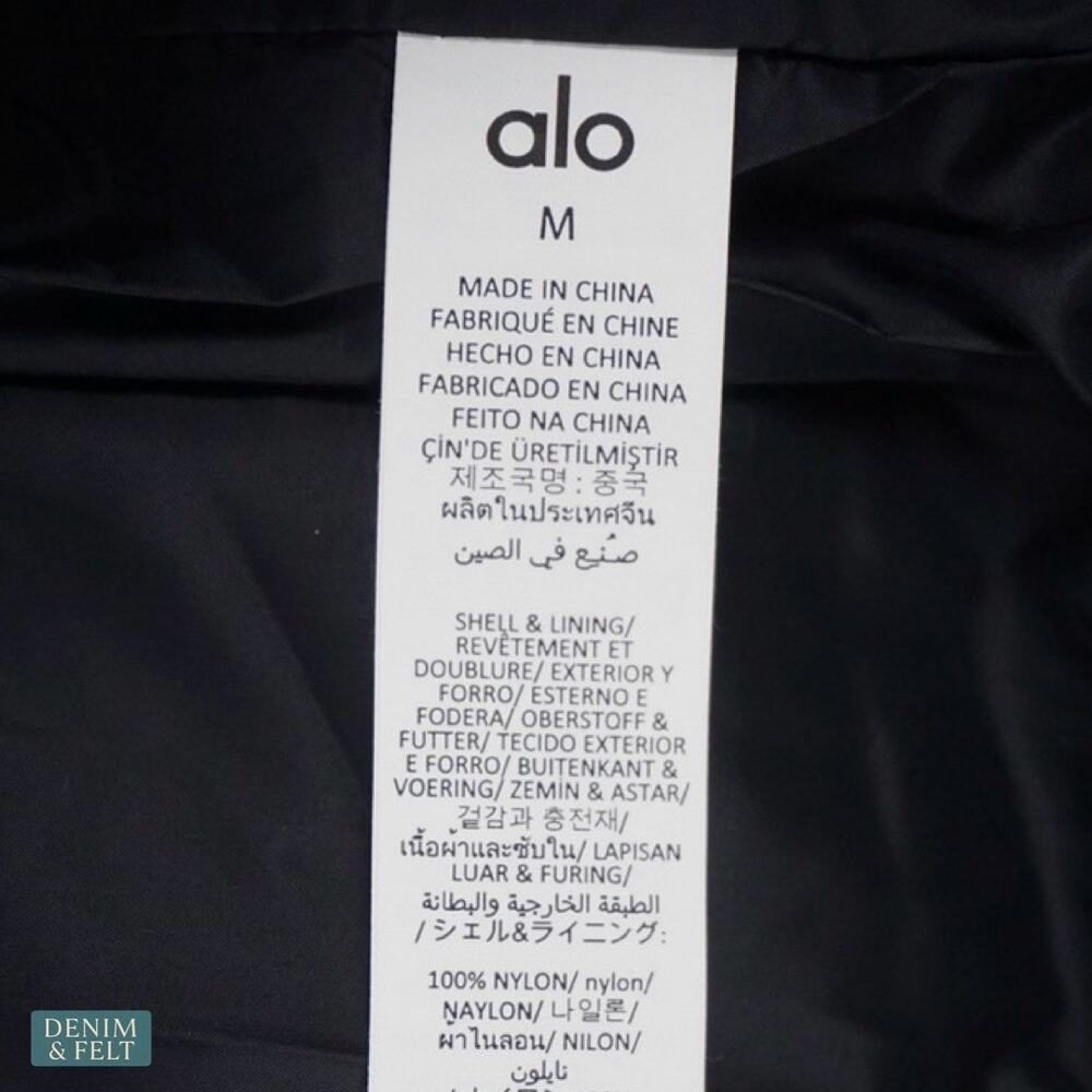 NEW Alo Yoga Aspen Love Puffer Jacket Black Oversized Cozy Luxe Winter Warm MED - Picture 9 of 13